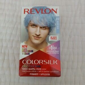 Revlon COLORSILK DIGITONES Hair Dye Silver Blue 91D  Permanent  SEALED‎ NIB